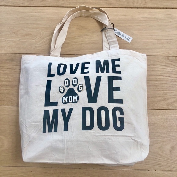 Dog Mom Canvas Tote - Picture 2 of 2